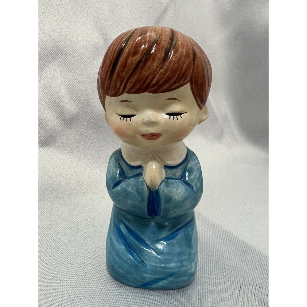 Vintage Praying Boy Figure, Japan